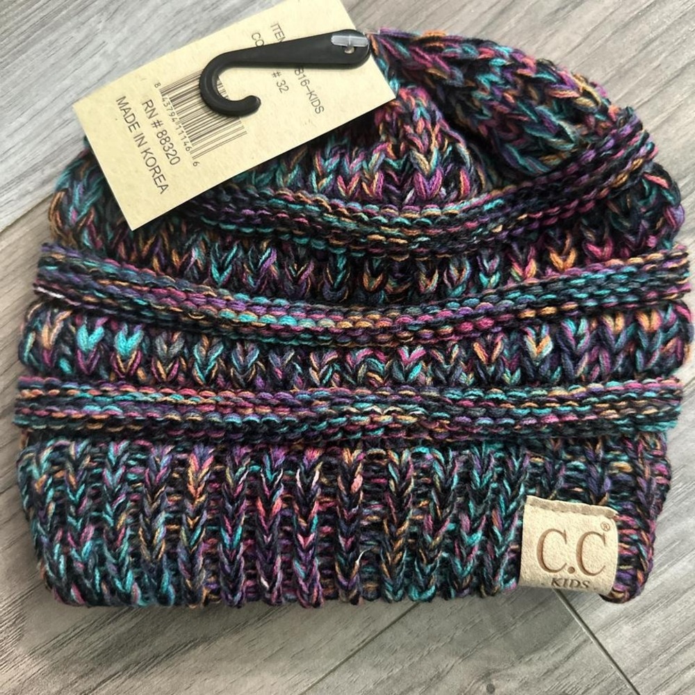 New‎ Kids CC Beanie Multi Colored Hat